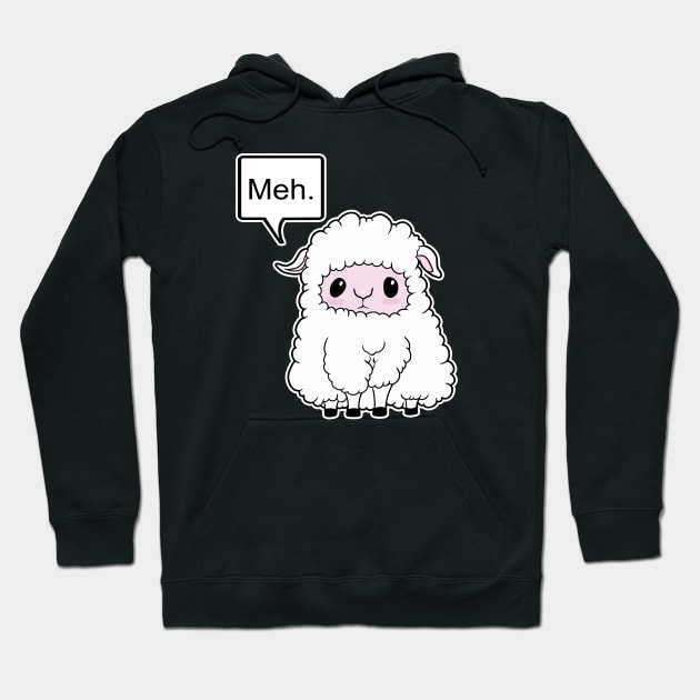 Meh. Sheep of indifference Hoodie by Spectralstories